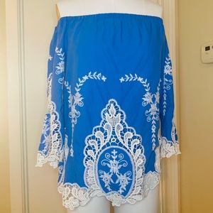 Cynthia Rowley Off the Shoulder Top